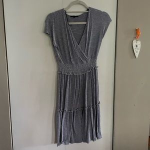 Blue and white stripped dress comfy